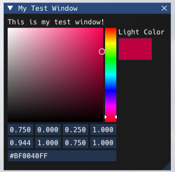 ImGui Color Picker
